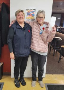 Nov 08 Audrey Denny Memorial 2nd Place Janet Johrendt and Darlene Perusello