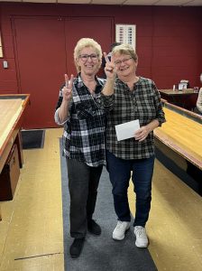 November 29 2025 AB Draw Milton 2nd Place Theresa Lynk(L) and Joy Buckle