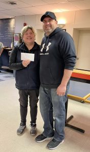 January 10 2026 Mixed Doubles Fonthill 2nd Place Janet Johrendt and Mike Smith