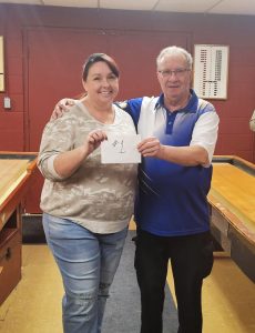 Feb 28 2026 Milton Draw 1st Place Bev Amiro and Jean Luc Chatillon