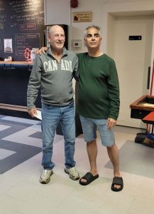 April 18 2026 Open Doubles Fonthill 1st Place John Crites (L) and Pat Ciantar